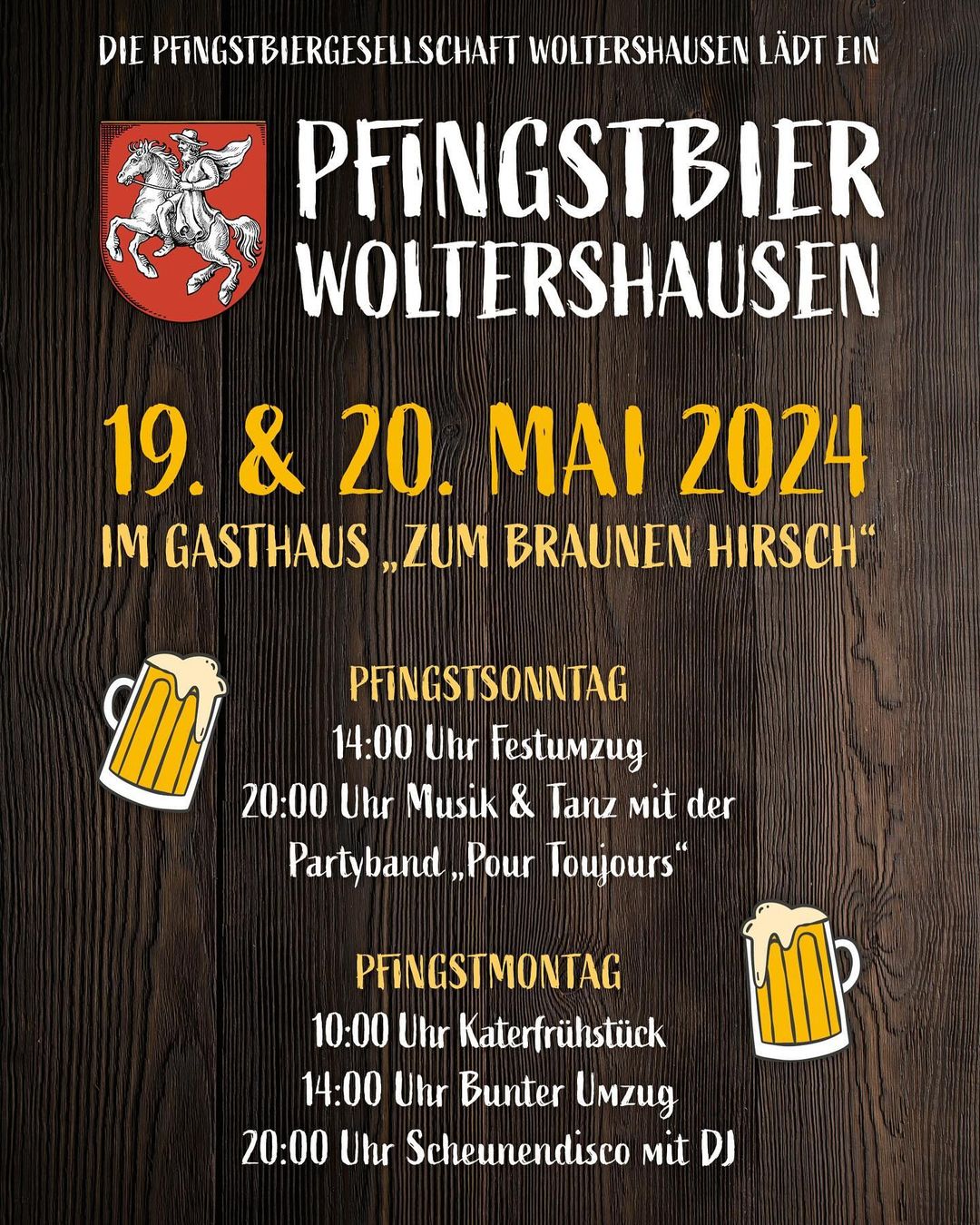 Plakat vom Pfingstbier 2024