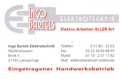 Elektrotechnik Ingo Bartels